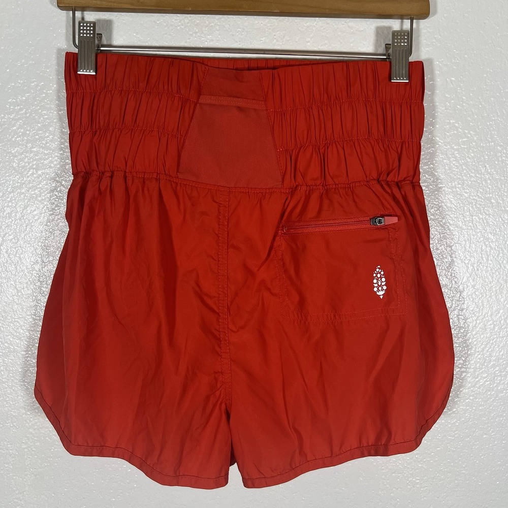 FP Movement‎ Free People The Way Home Athletic Shorts Orange High Waist Medium - Picture 2 of 12